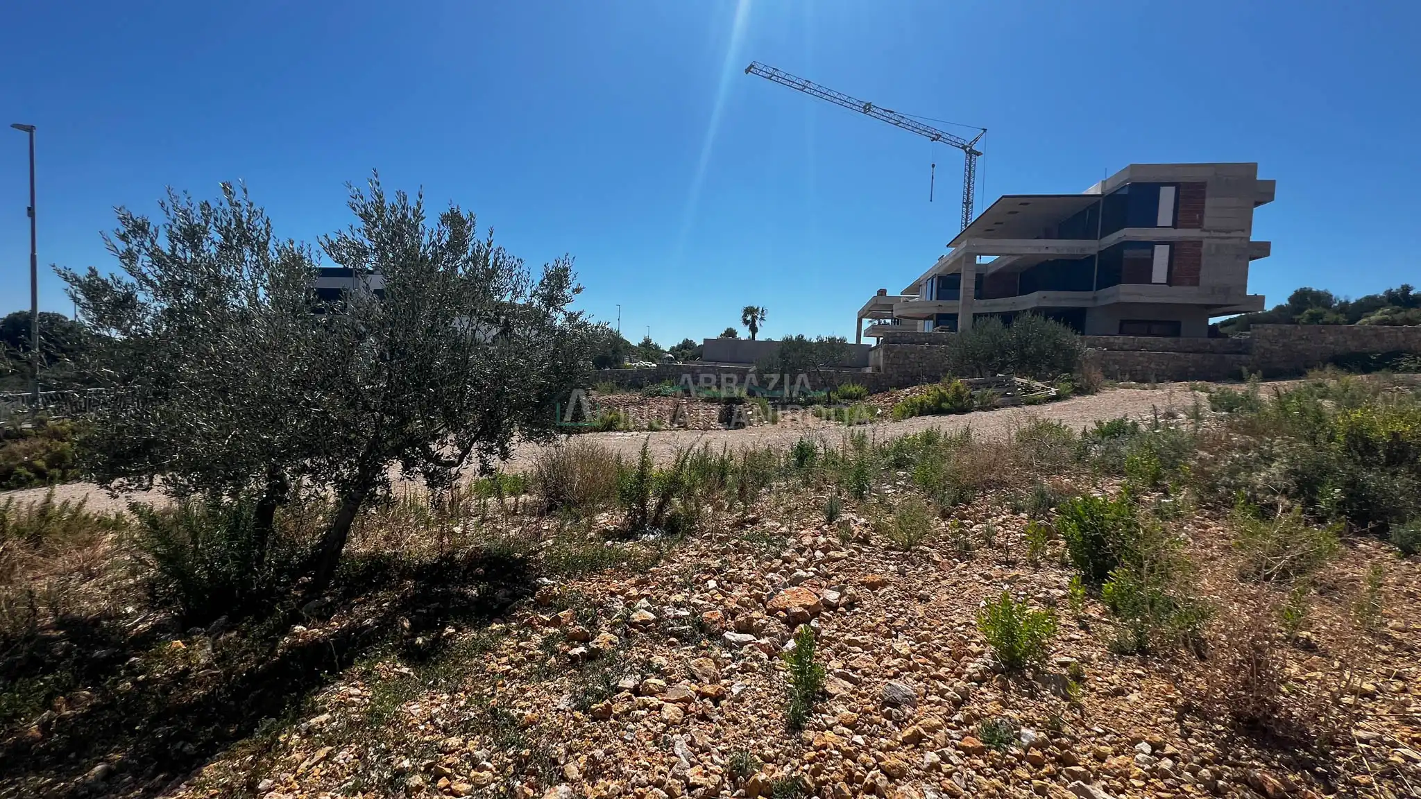 Krk – Építési telek tengeri panorámával