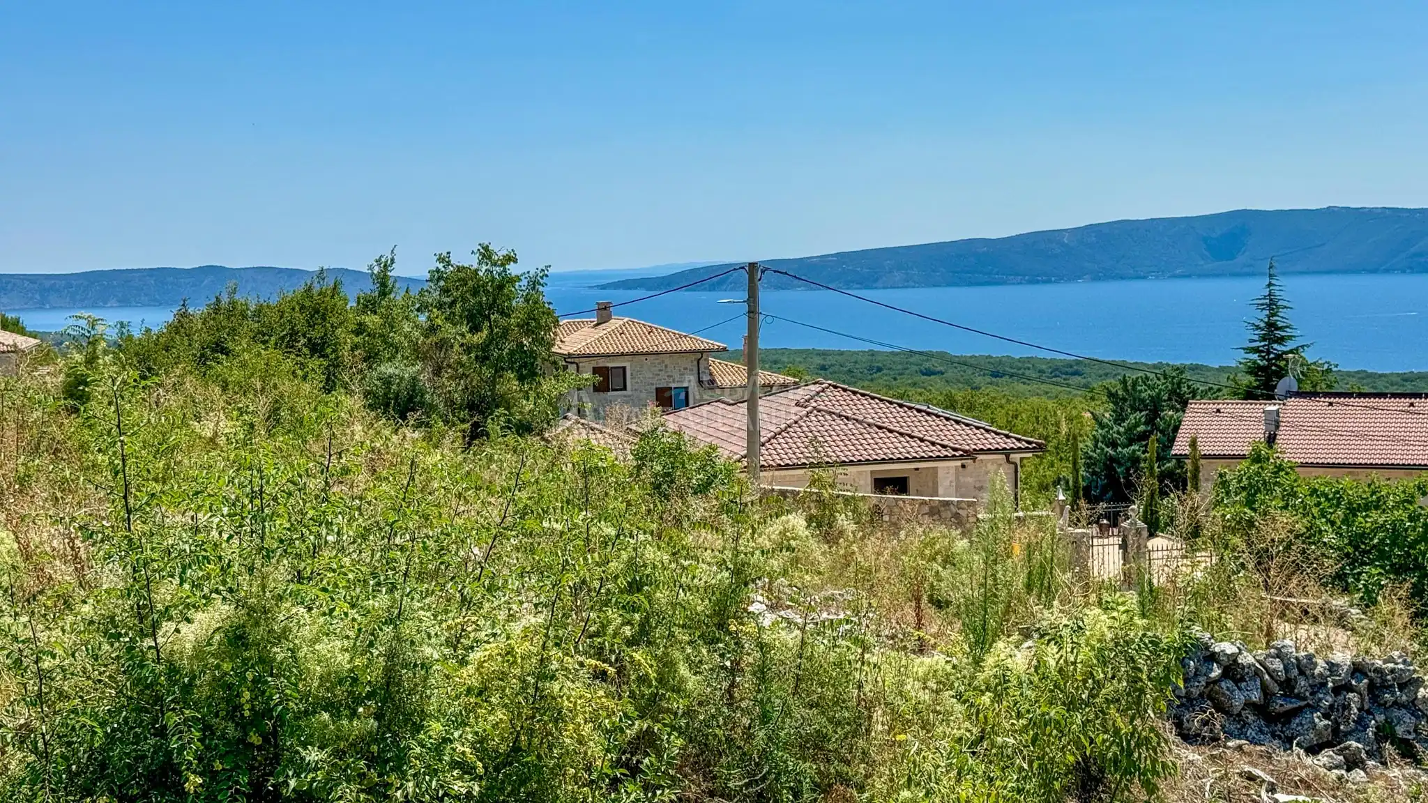 Linardići – Építési telek tengeri panorámával