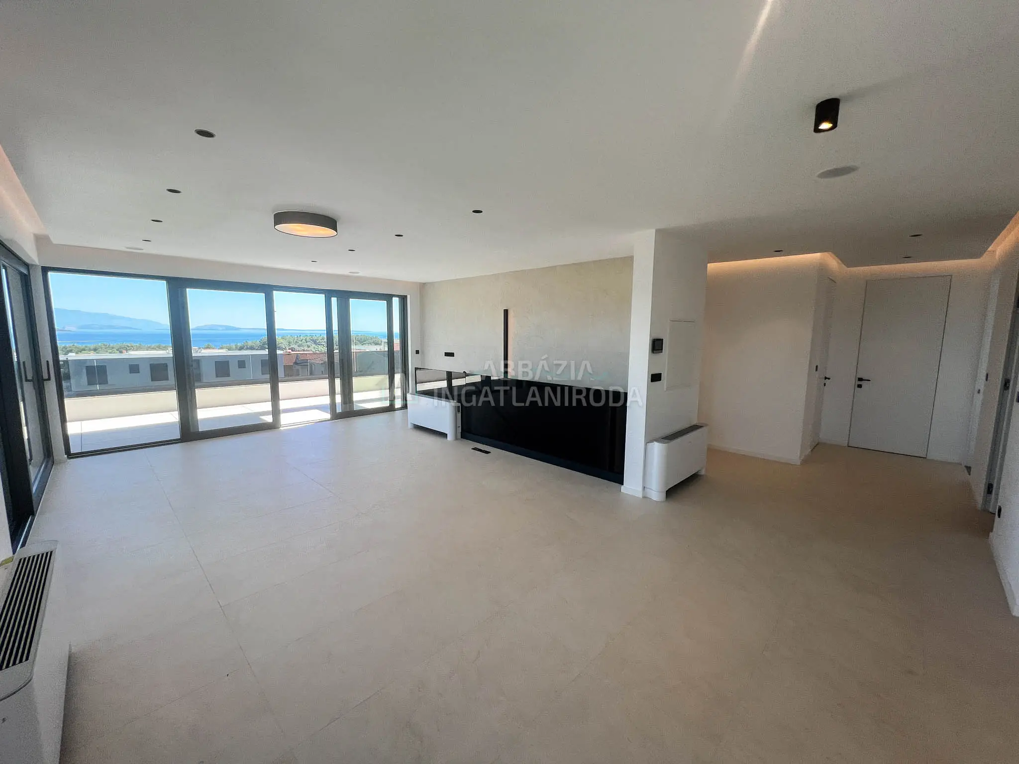Krk – Penthouse tetőterasszal, új építésű ingatlan