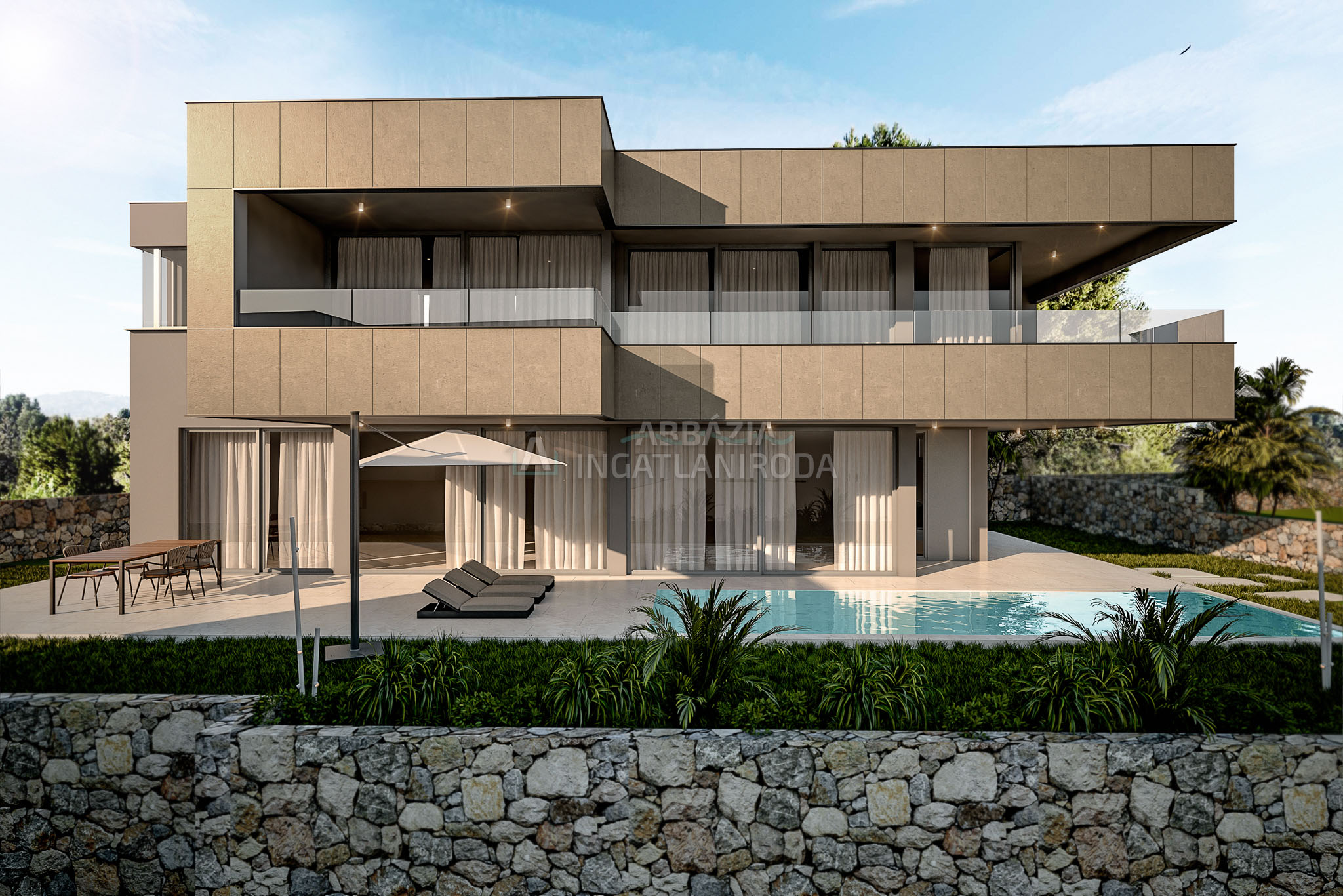 Luxus villa Punat városában panorámás tengeri kilátással