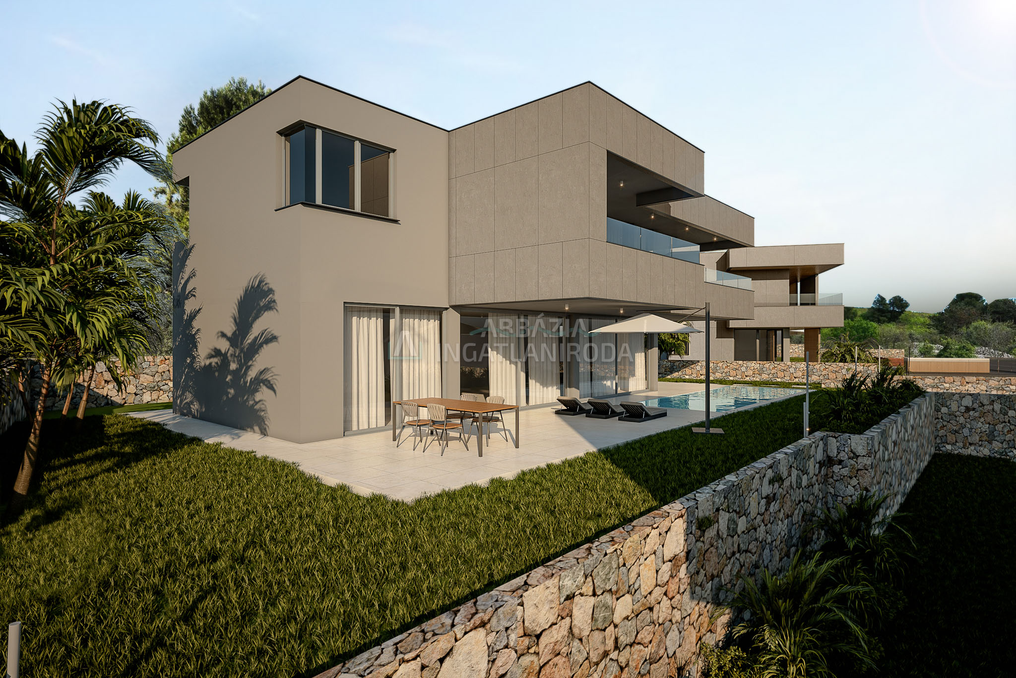 Luxus villa Punat városában panorámás tengeri kilátással