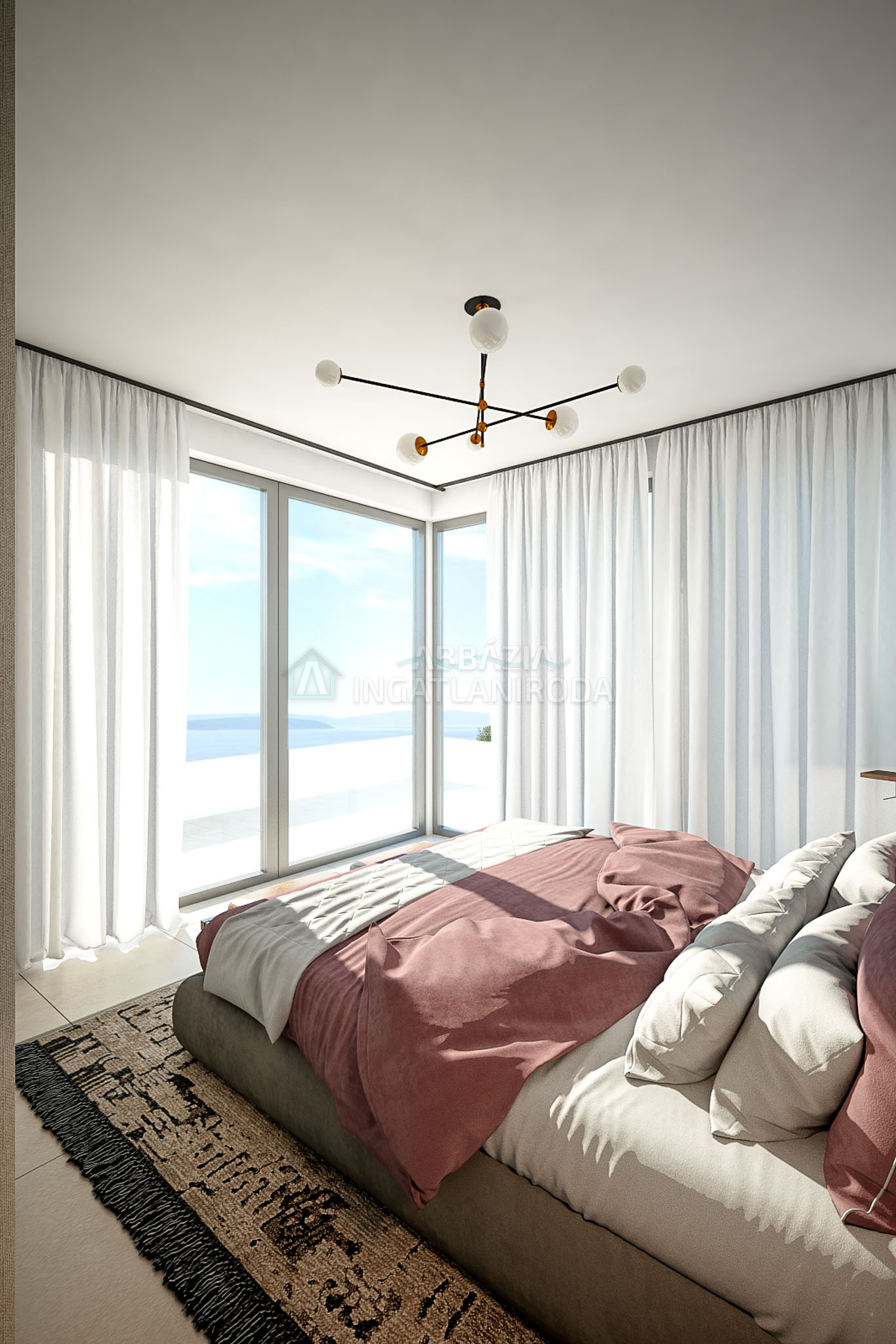 Luxus villa Punat városában panorámás tengeri kilátással