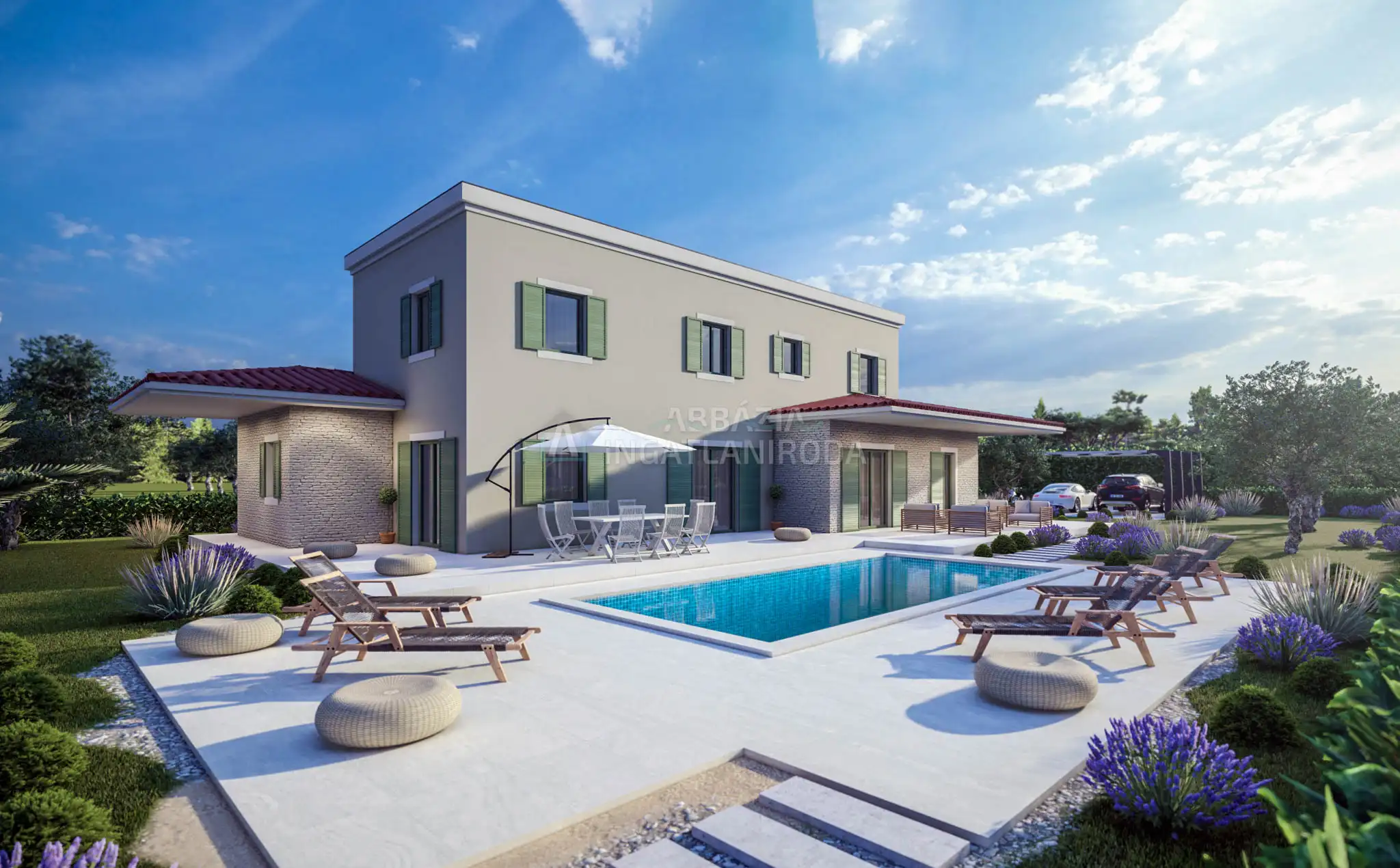 Tar – Luxus villa medencével